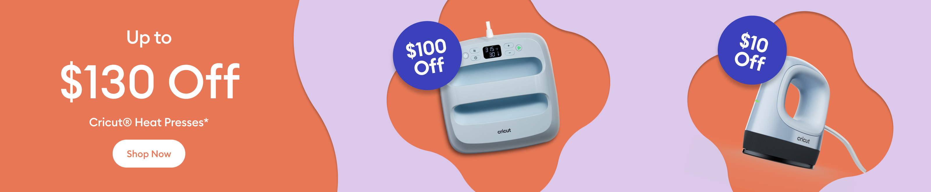 Save up to $130 on heat presses.*