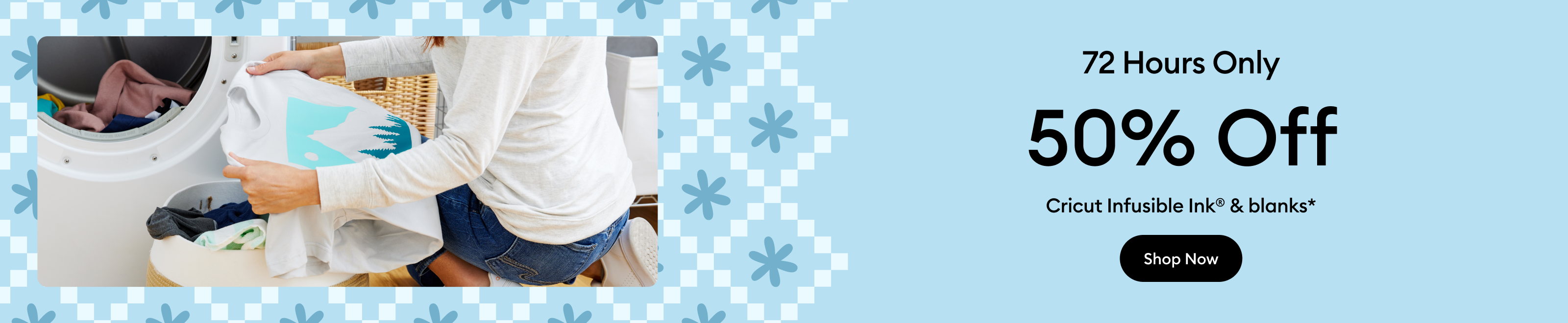 Save 50% on infusible ink & blanks*