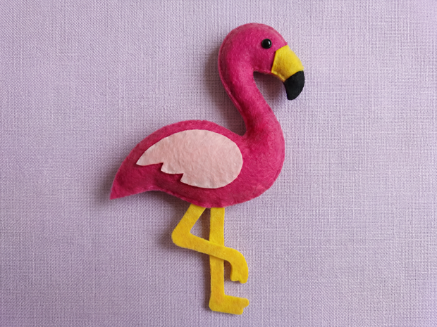 Flamingo felt project 