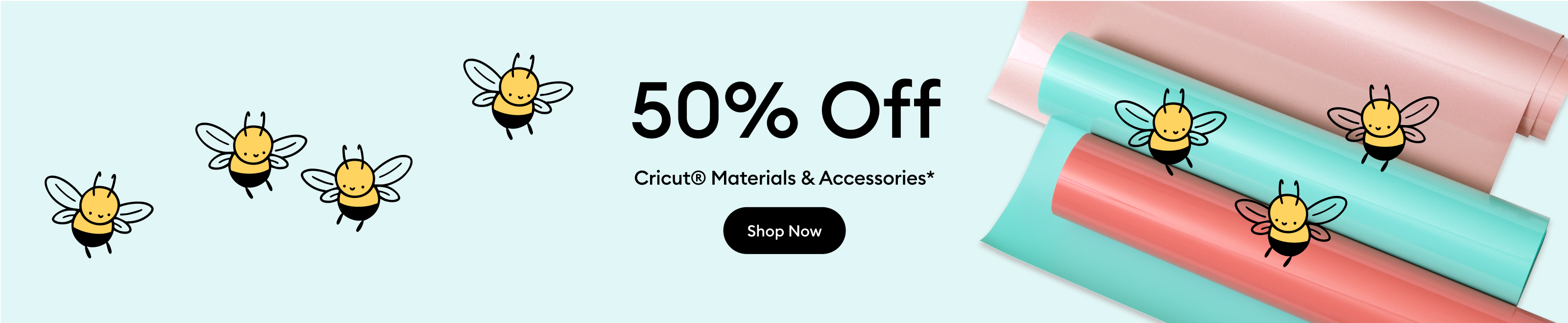 Save 50% on materials & accessories