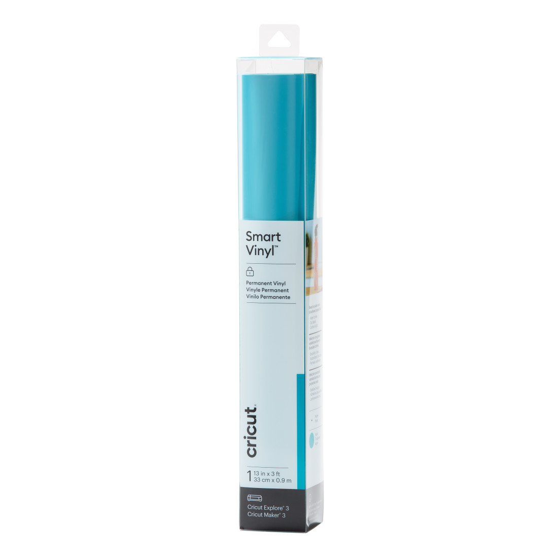 Aqua Cricut Smart Vinyl – Permanent Adhesive Roll (3 ft)