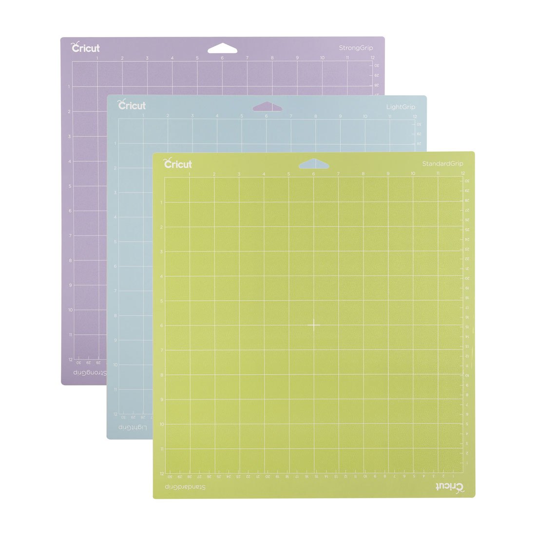 Cricut Cutting Mats 6 X 12 lot Of 3 New Mats 4 Used And Color Paper