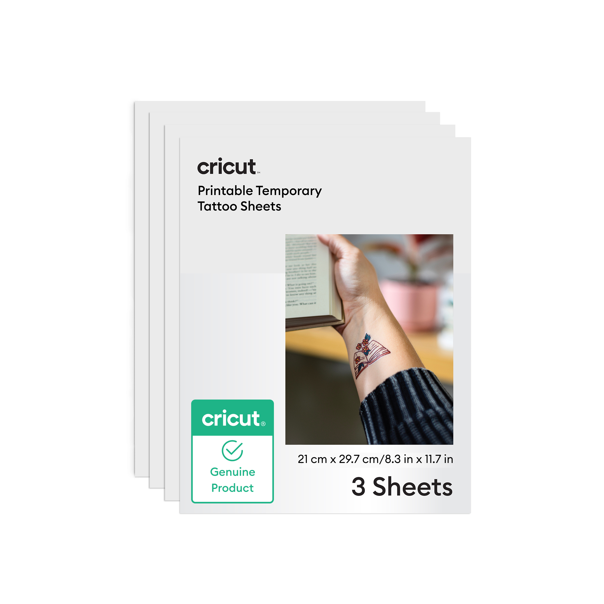 Feuilles de tatouages temporaires imprimables de A4 21 x 29,7 cm (3 pièces)
