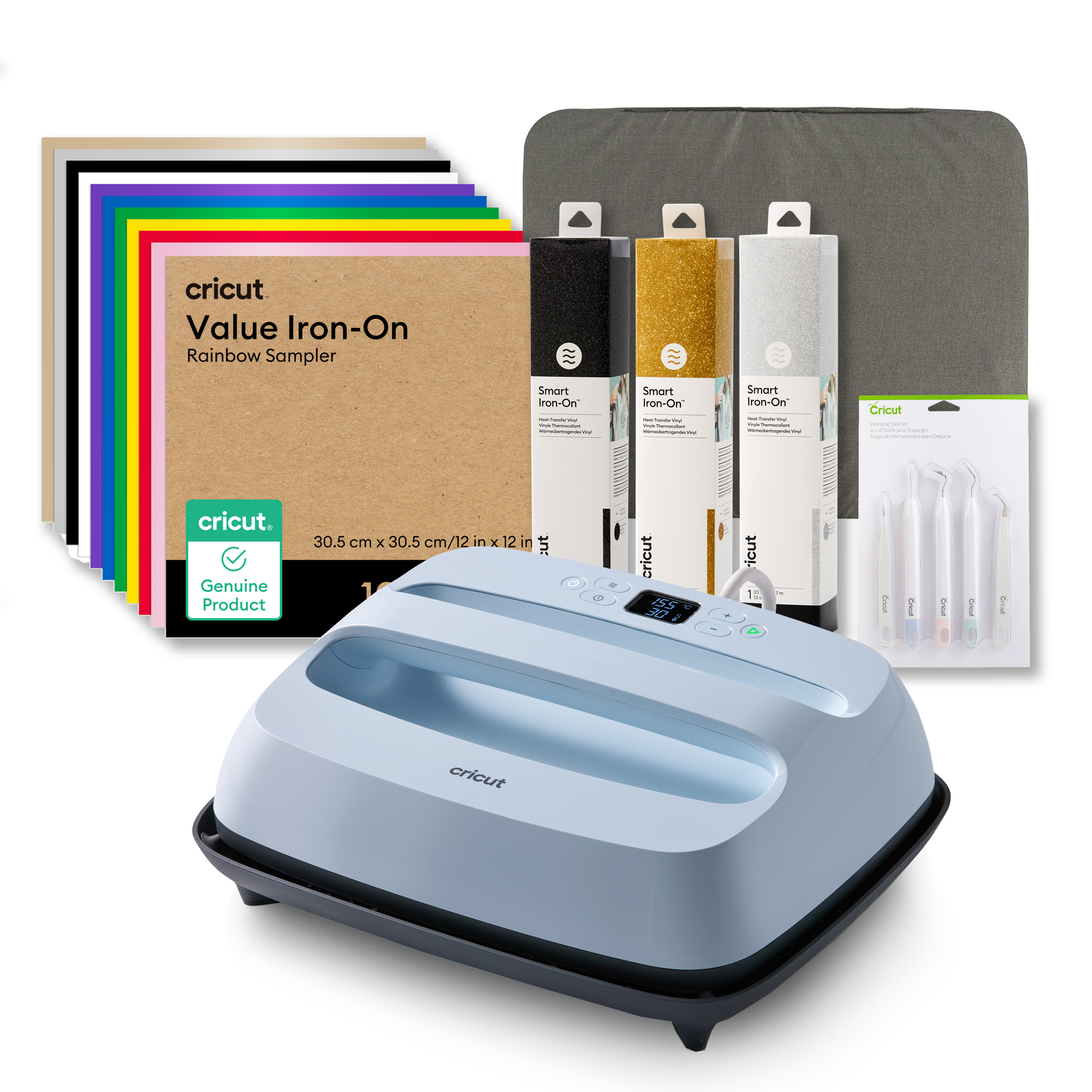 Cricut EasyPress™ – 30 cm x 25 cm Everything Iron-On Bundle - Main Image