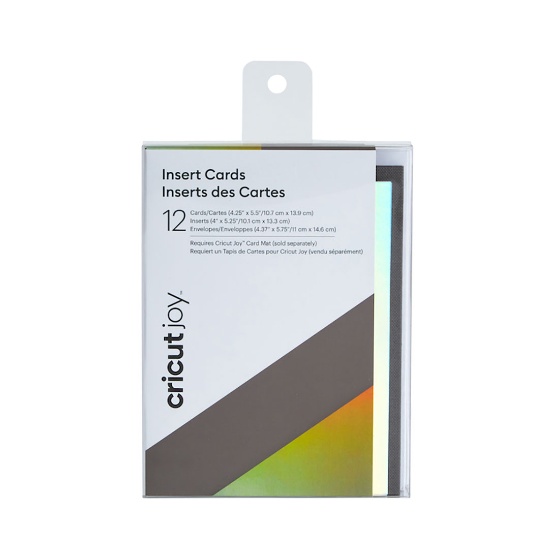 Cricut Joy™ Gray/Silver Holographic Insert Cards 4.25