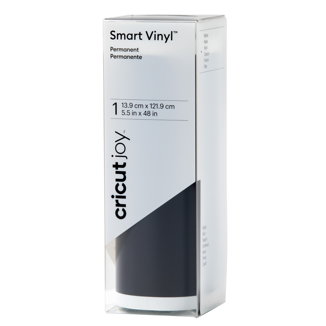Cricut® Smart Vinyl™ – Permanent(21 ft) - Black, 13 x 252 