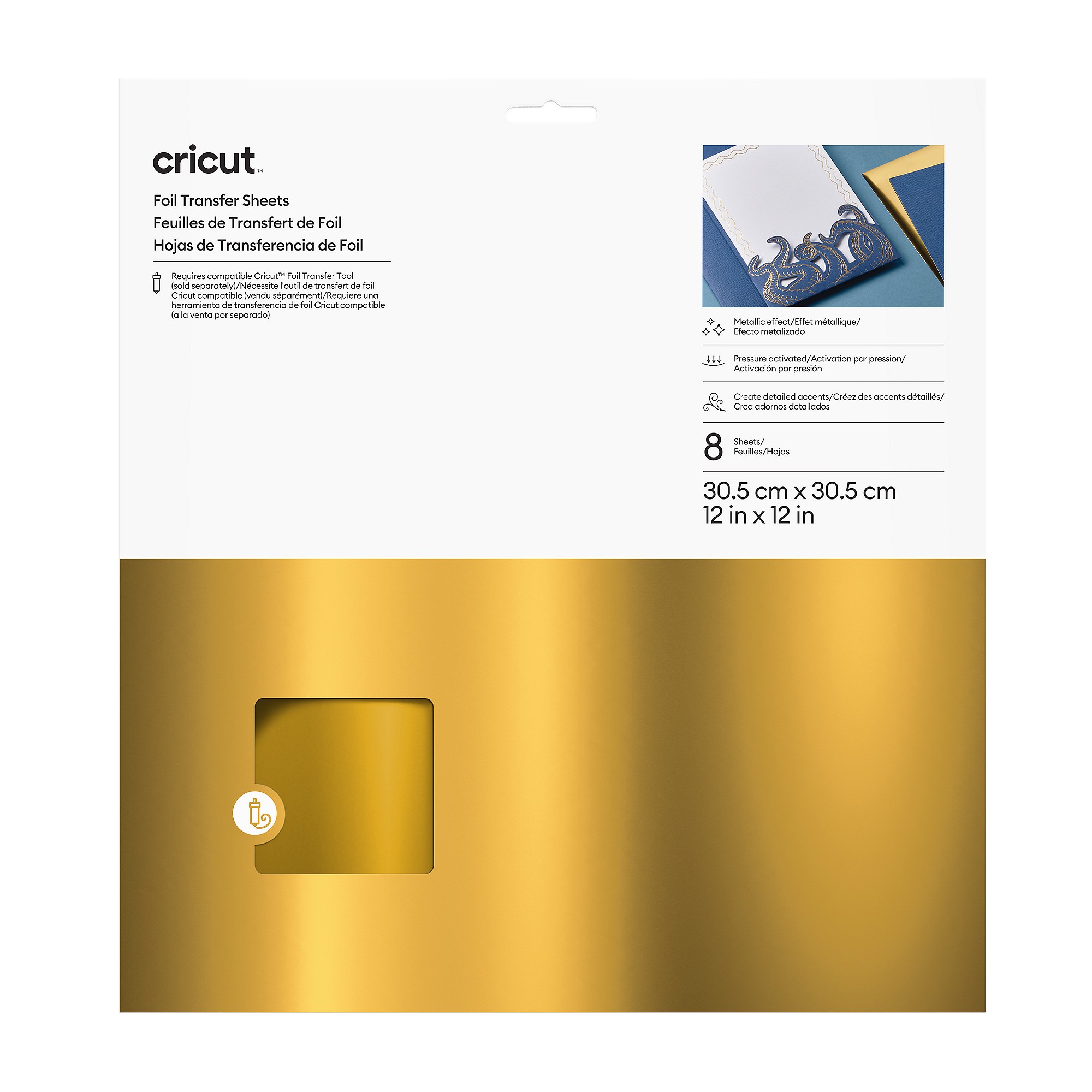 Foil Transfer Sheets, Gold (8 ct) | Cricut Shop