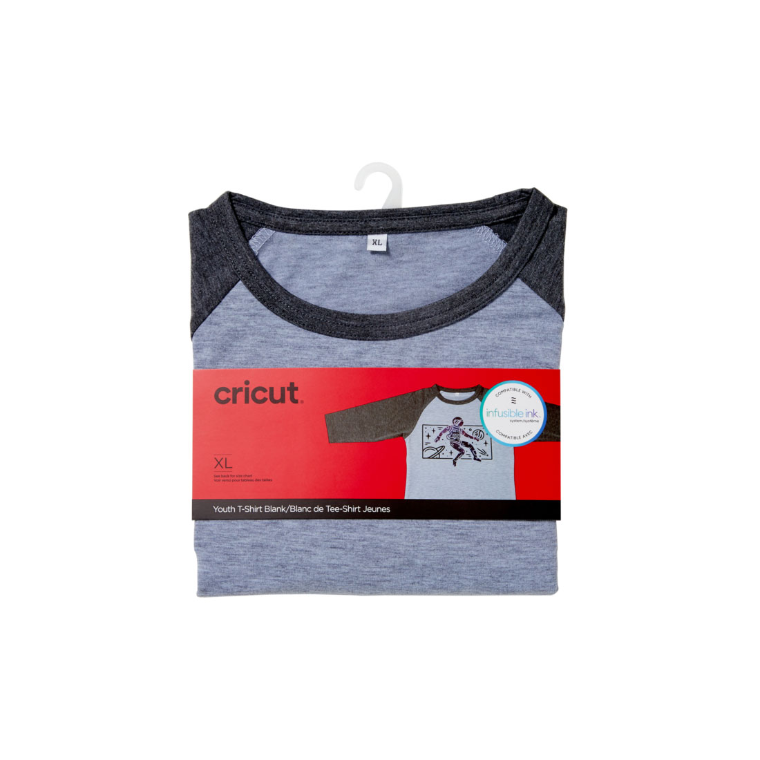 Cricut White Infusible Ink Men's Crew Neck T Shirt Blank