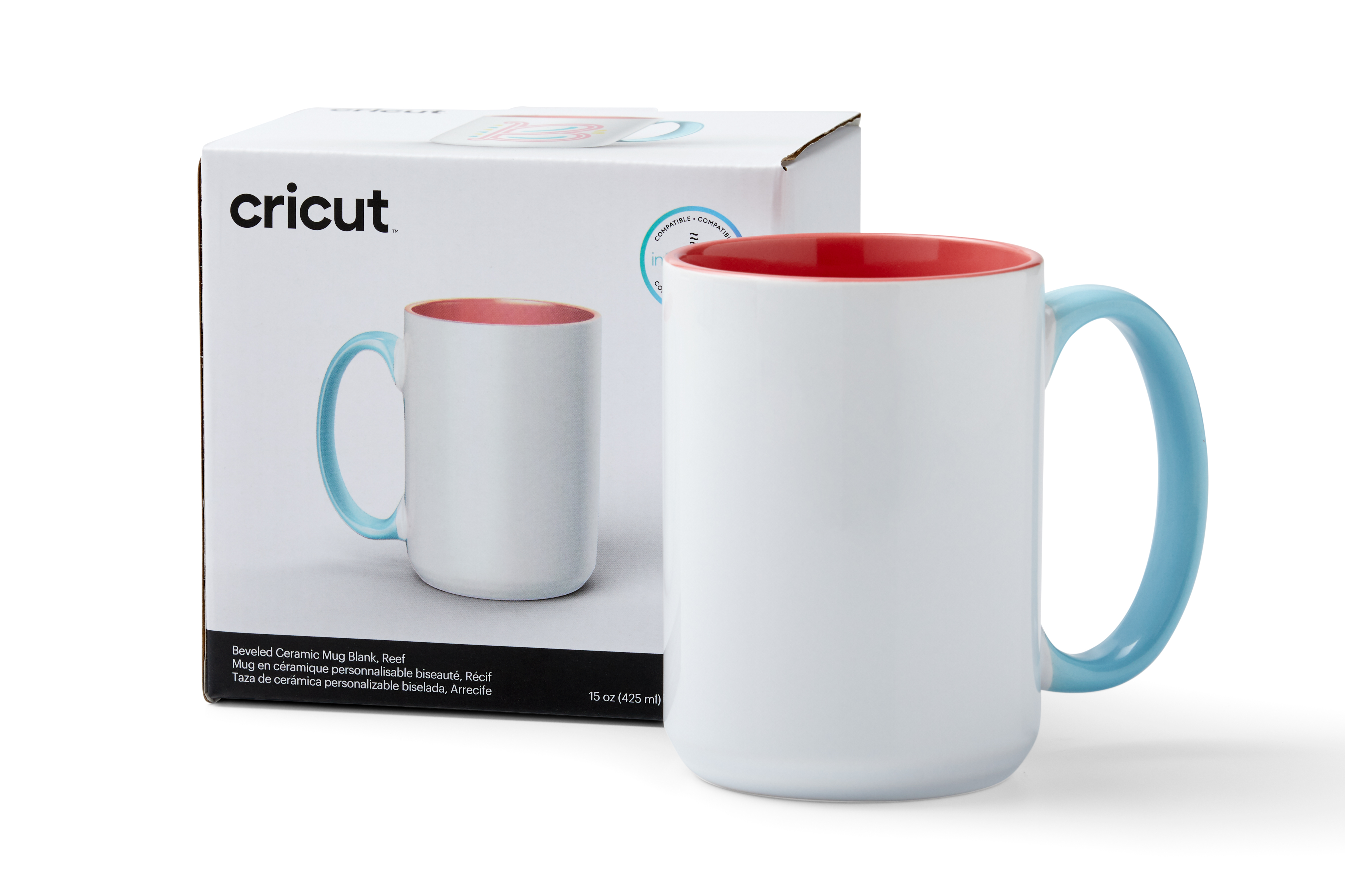 Cricut® Ceramic Mug Blank, White - 15 oz/425 ml (2 ct), 15 oz 