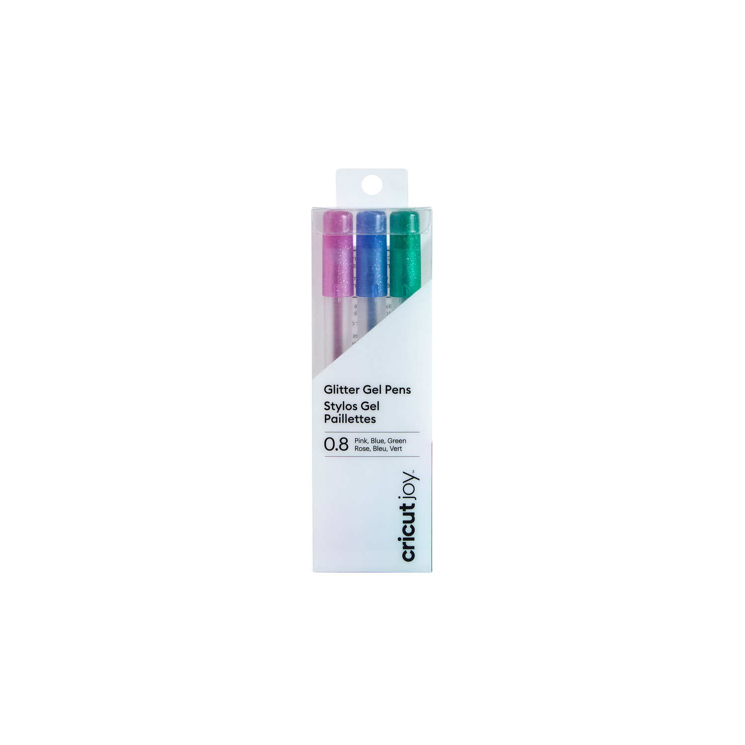 Glitter Gel Pens 0.8 mm, Rainbow (10 ct)